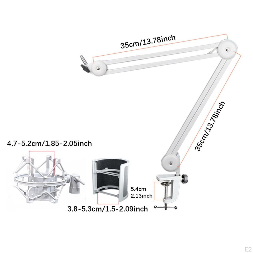 Desktop Microphone Arm Holder with Shock Mount for Broadcasting