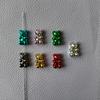 300pcs Mixed Plated Metallic Colorful Acrylic Bear Beads for Jewelry Making DIY Handmade Bracelet Necklace Accessories 11*28mm