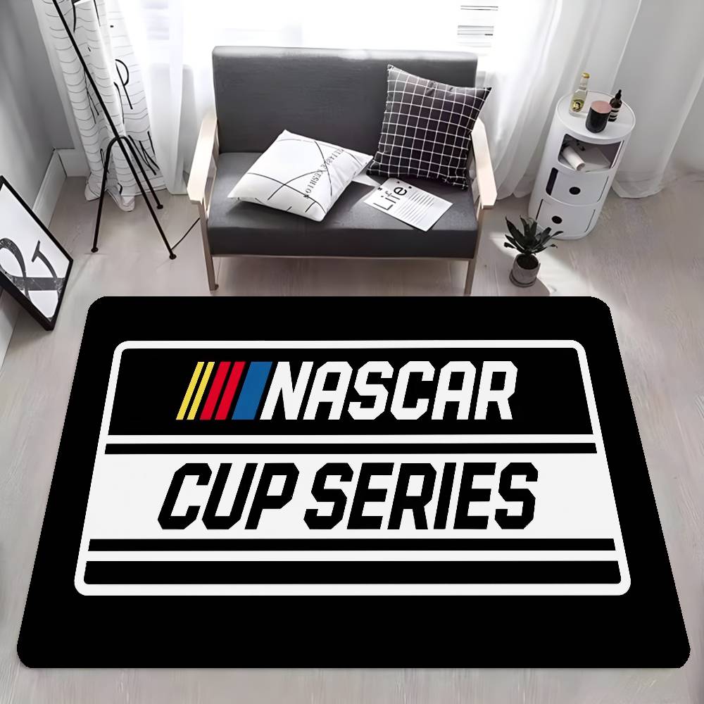 N-NASCARS Racing Car Entrance Door Mat Washable Non-Slip Living Room Sofa Chairs Area Mat Kitchen Welcome Doormat