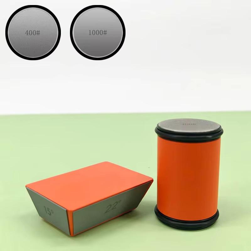 Manual Roller Knife Sharpener with Quick Sharpening Stone
