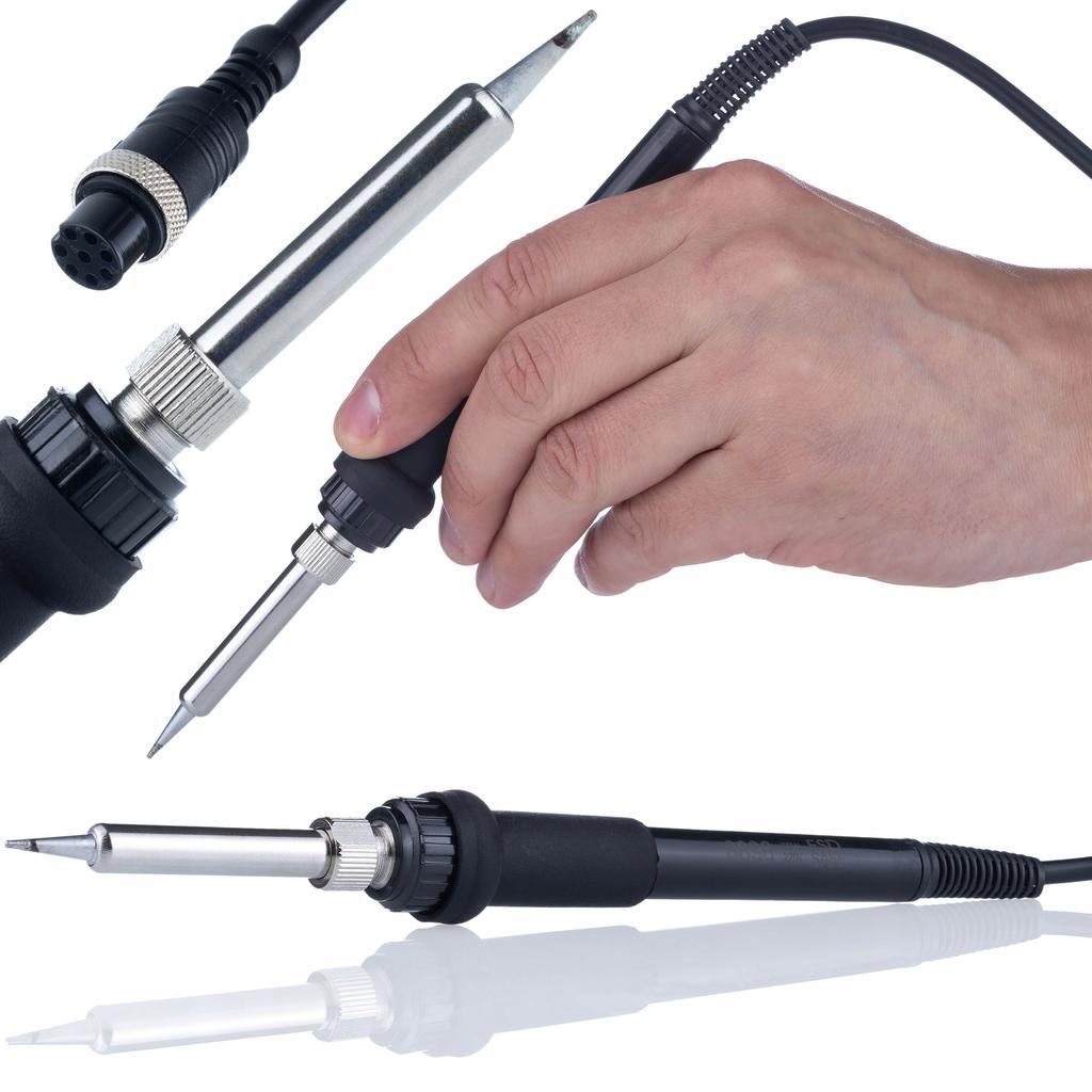 Rosfix Stacja Lutownicza 2w1 Orange Husky OH660 – Lutownica Gorącego Powietrza I Grotowa | Moc 660W | Zszywacz Do Plastiku I Zestaw Spoiw