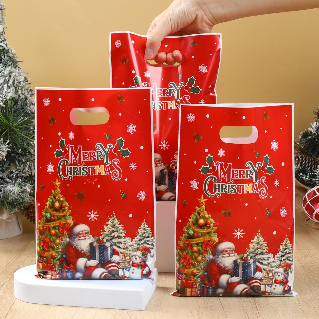 Christmas Santa Claus Gift Handbag Merry Christmas Decorations 2025 Navidad Natal Xmas Tree Elk Candy Handy Bag New Year 2026