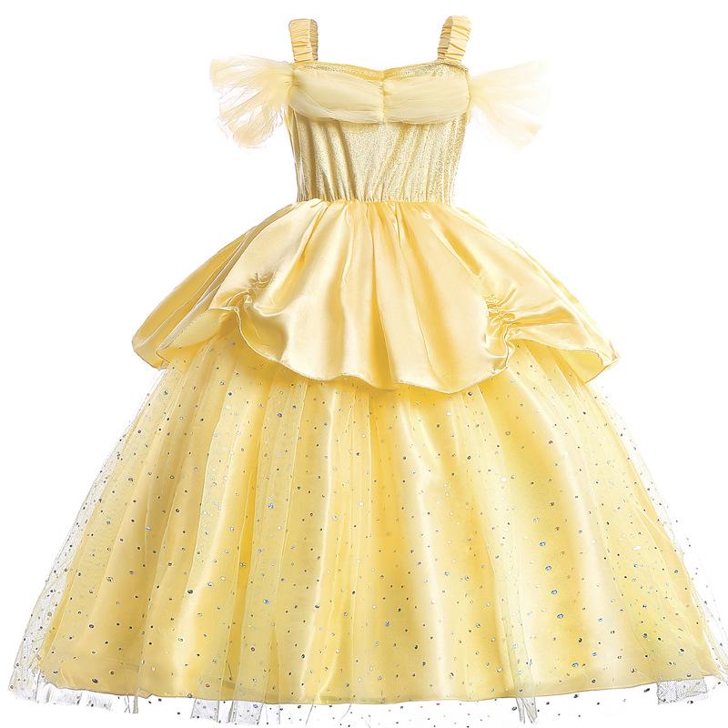 Kids Costume Girl Halloween Princess Cosplay Party Dress Children Rapunzel Encanto Birthday Clothes