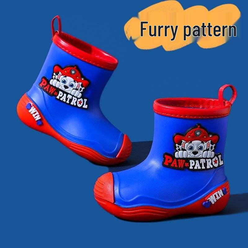 Paw Patrol Kids' Non-slip Fleece-Lined Waterproof Rain Boots for Toddlers & Infants