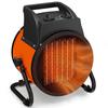 Industrial Fan Heater 5000W with Tilting, Electric Ceramic Space Heater with Adjustable Thermostat, Handle
