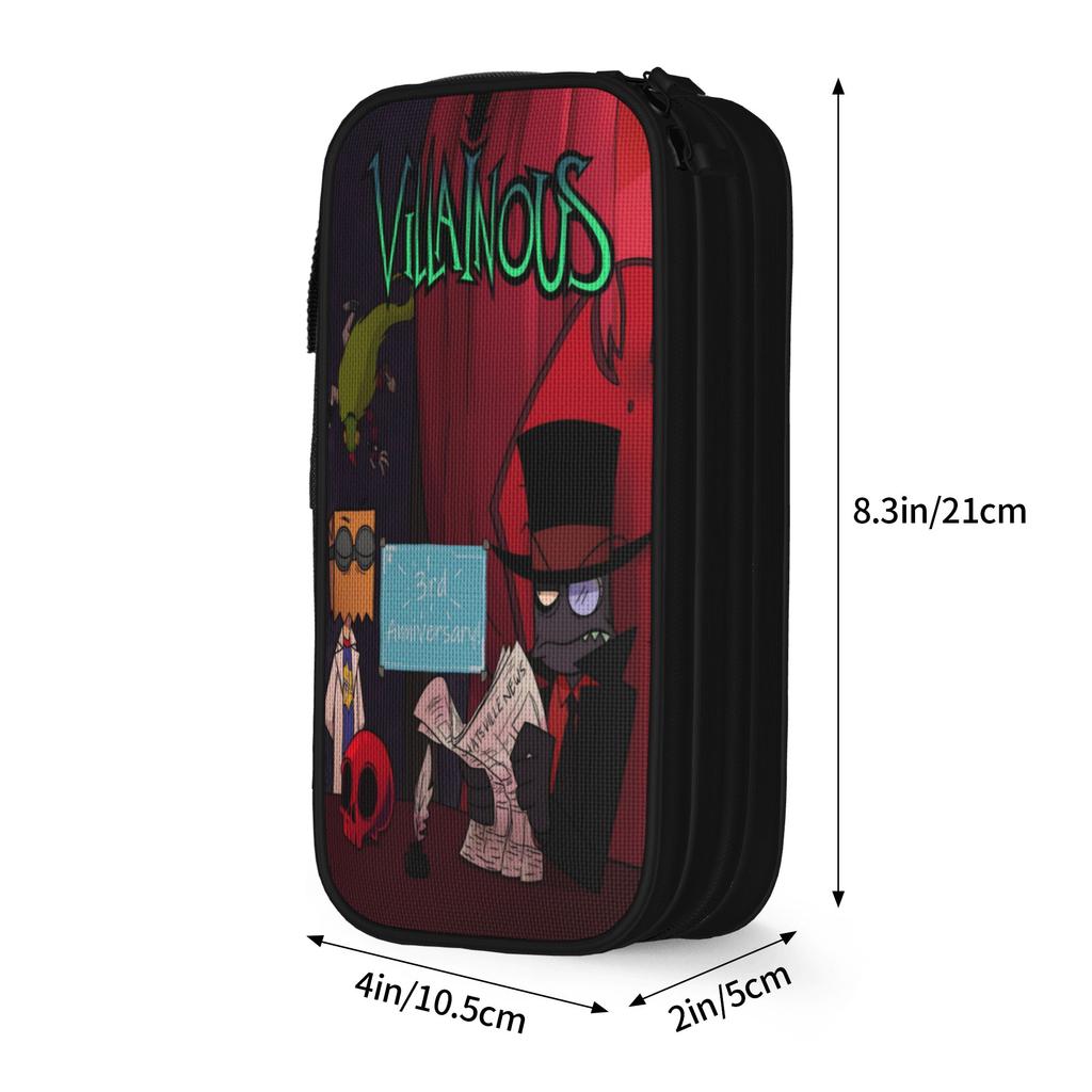 Classic Villainous Comdy Pencil Case  Pencilcases Pen Holder for Girls Boys Big Capacity Bag School Supplies Gifts Stationery