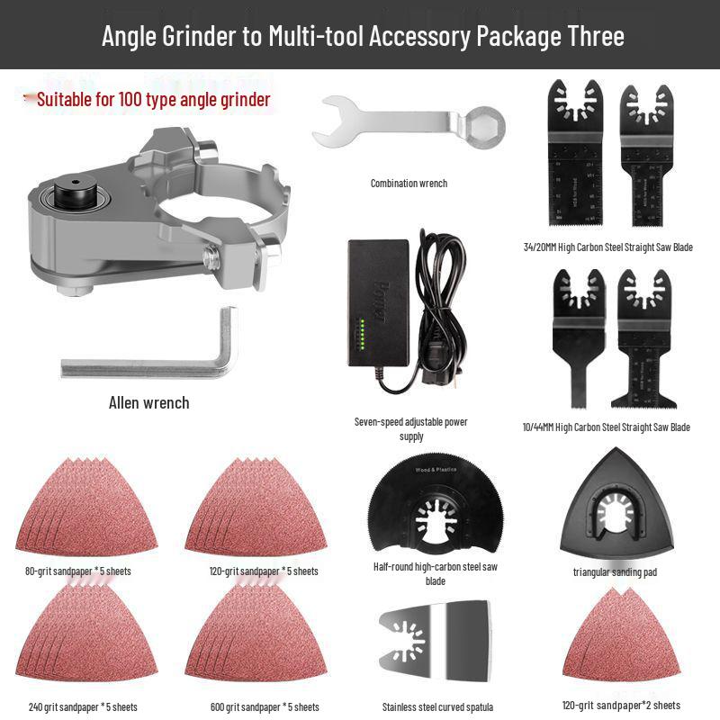 Angle Grinder Conversion Head: Multifunctional Woodworking Trimmer & Cutting Machine Adapter