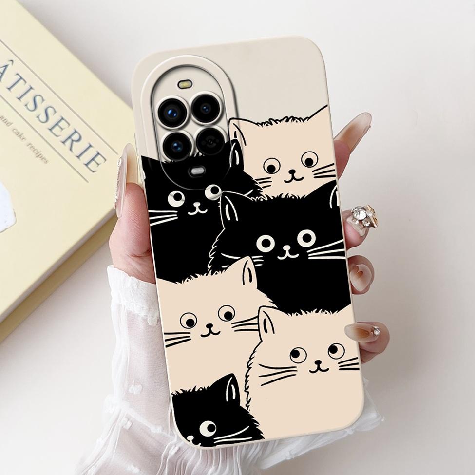For Huawei Nova 13 Pro Case MIS-AL00 Silicone Cute Cartoon Cat Luxury Fashion Shockproof Bumper For Huawei Nova 13Pro Back Cover