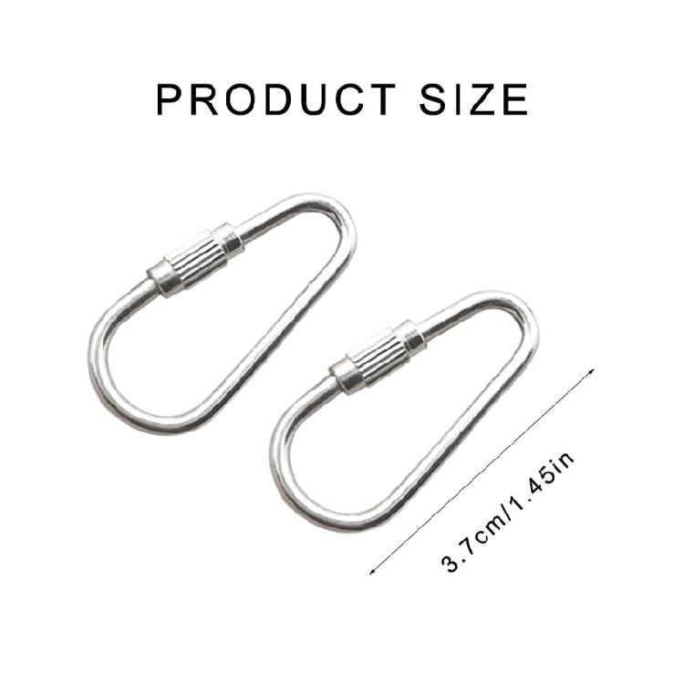 10 Pezzi Gancio Giocattolo per Uccelli Pappagalli Giocattolo Parti Metalliche Clip per Mangiatoie Frutta