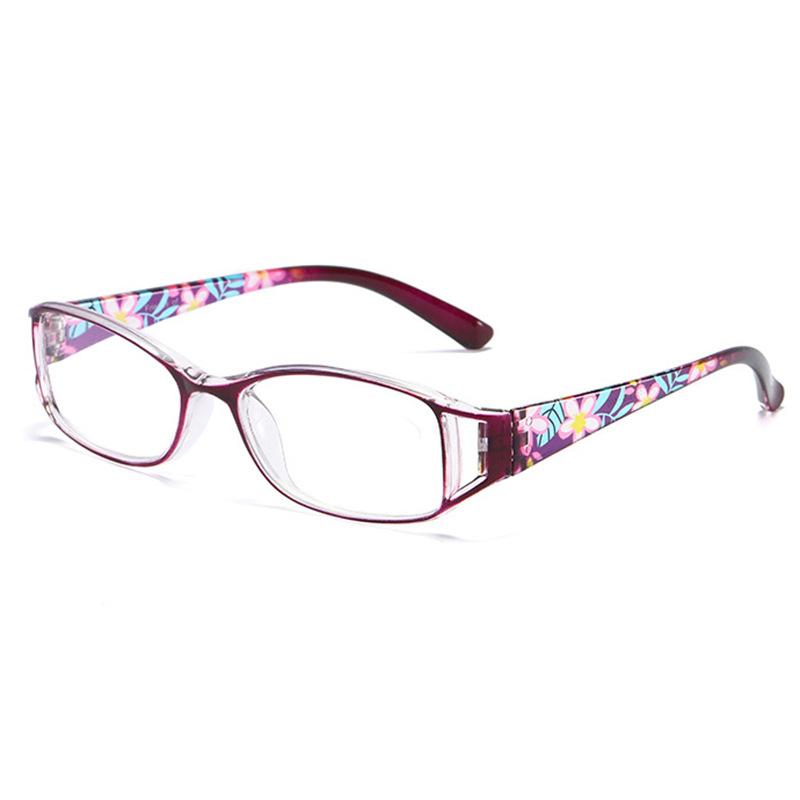 

A Pair Of Pc Printed Reading Glasses Gorgeous Female Anti-Blu-Ray Retro Hd Glasses For The Elderly Fashion Reading Glasses +2.0