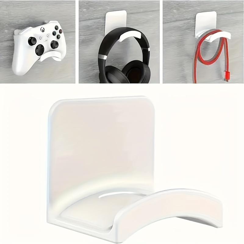 Streamlined, Easy-Install No-Drill Wall Headphone Holder - Waterproof Plastic Storage Hook for Earphones, Perfect for Bedroom, Bathroom