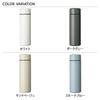 Kyocera DARK GRAY Stainless Steel Thermos Water for Men and Keeps Drinks Cold or Vacuum Direct for Drinks MB-10S (GY) Bottle, 300ml, Women, Hot,