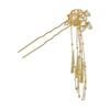 Single U-shaped hairpin with imitation pearl tassel