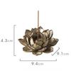 1pcs Creative Handmade Incense Holder Lotus Plate Burner Home Indoor Retro Base Ceramic Ornament Safe Material