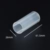 2 In 1 Sheath Tube 18650 Battery White Casing for Flashlight Torch Lamp Holder Case