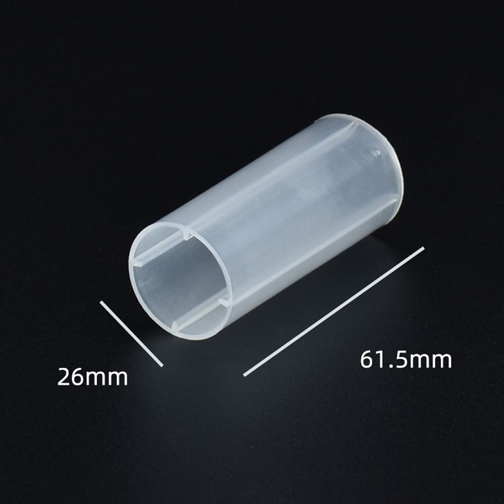 2 In 1 Sheath Tube 18650 Battery White Casing for Flashlight Torch Lamp Holder Case
