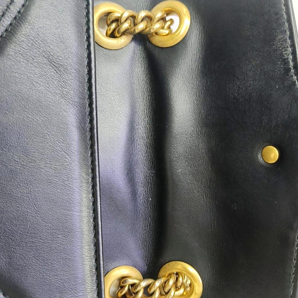 [Pre-Owned] Gucci GG Marmont Matelassé Mini Bag 'Black' - Very Good #1L5KGXE