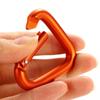 Snap Camping Outdoor Triangle Metal Aluminum Zinc Zinc Alloy Keychain Hook Carabiner Buckle