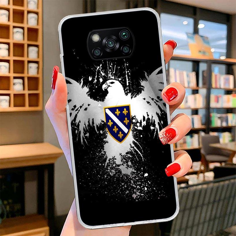 Bosnia And Herzegovina Flag Cover Phone Case For Xiaomi Poco F7 Ultra X7 X6 X5 Pro M7 Redmi 15C 15 13C 13 12C 12 10C 10 9A 9C 9T