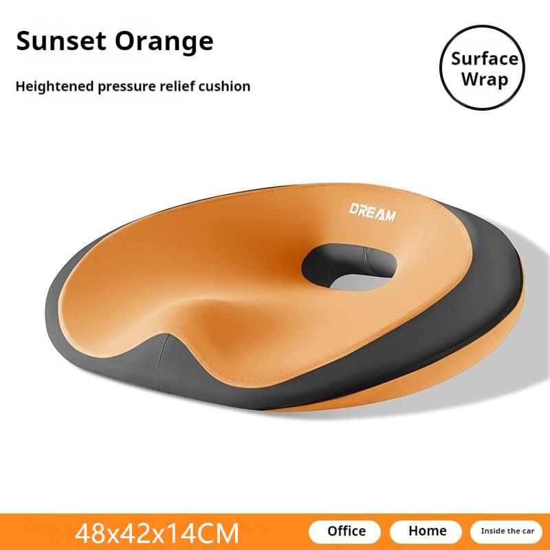 

Подушка для офисного кресла, мягкая, удобная подушка для сидения, эргономичная подушка для поддержки спины для офисных работников 48x42x14CM оранжевый