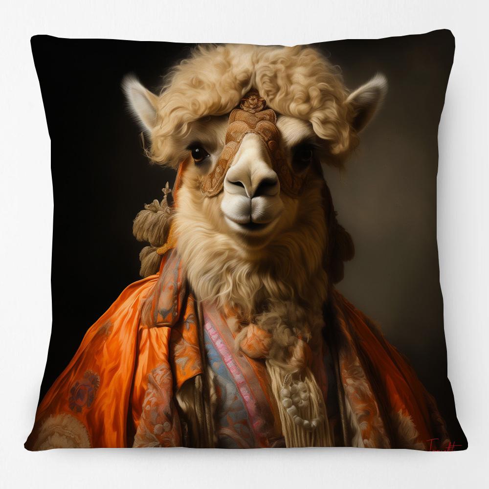 European Retro Vintage Royal Animals Portraits Leopard Panther Dog Cat Cushion Covers Sofa Pillowcase