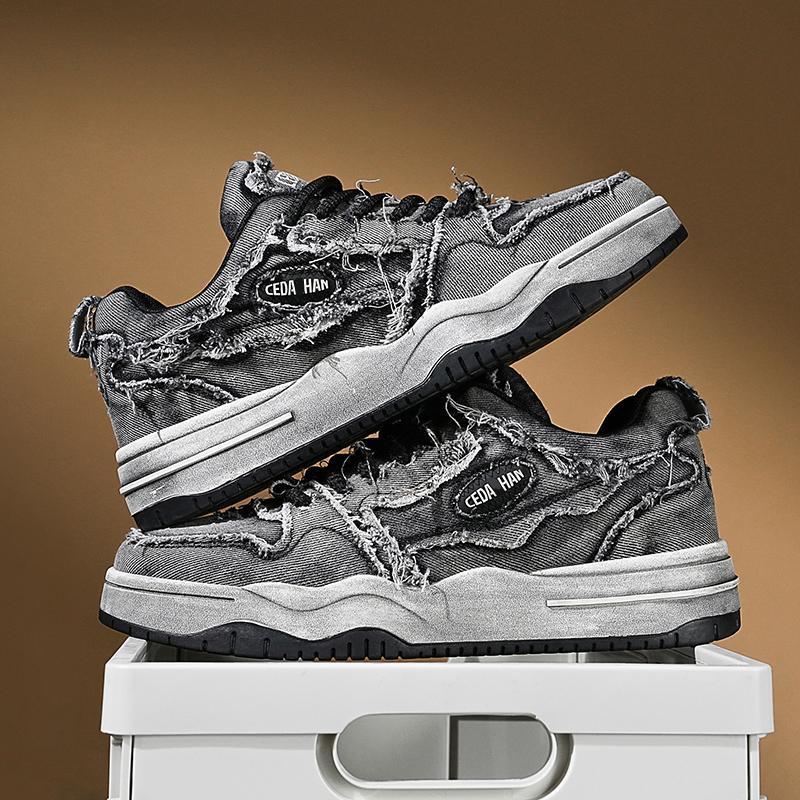 

2025 новый нишевый дизайн обуви для скейтбординга мужская обувь для увеличения роста универсальная пара спортивная обувь для скейтбординга японская мужская обувь тренд 44 чёрный