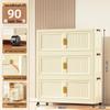 70-90cm No-Install Folding Storage Cabinet for Home, Living Room, Bedroom, Multi-layer Wardrobe, Sundries Organizer.