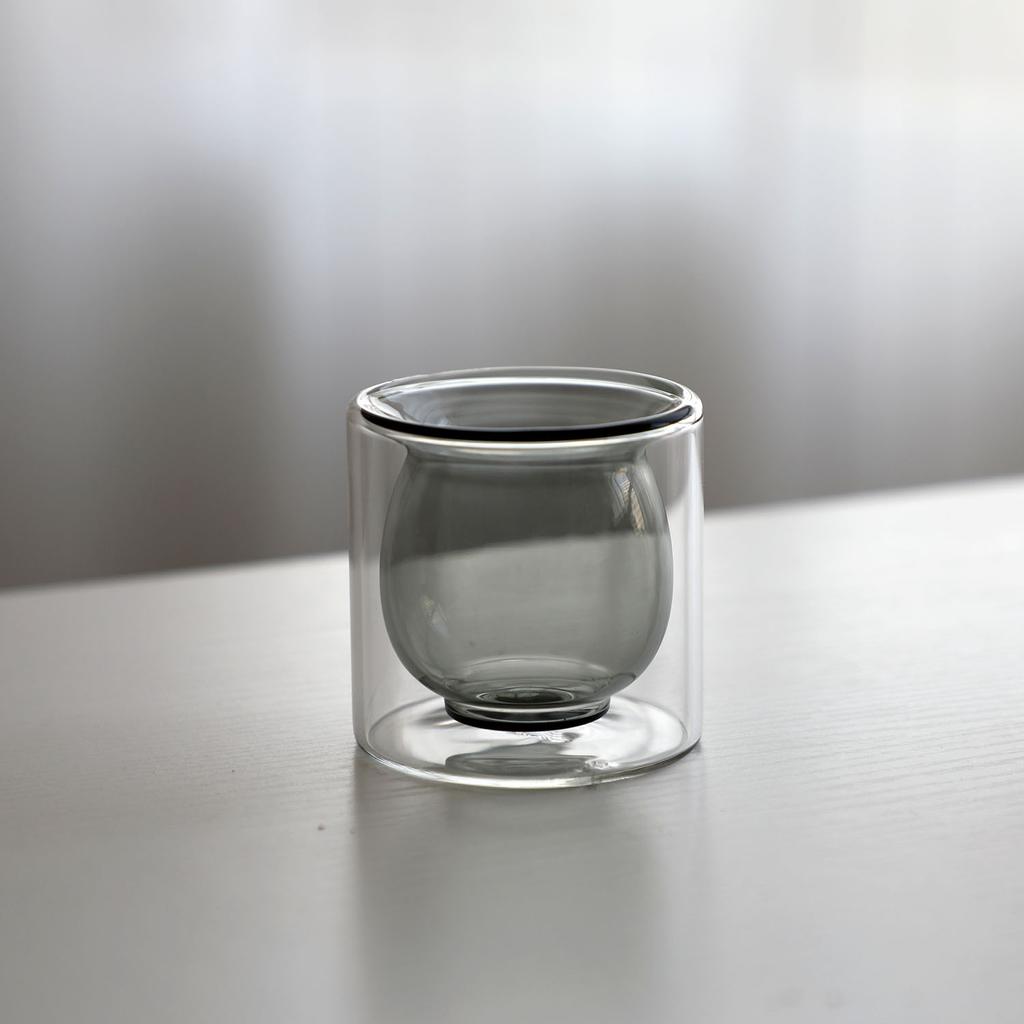 Vysoký borosilikátový dvoupatrový skleněný šálek na kávu Odolnost proti vysokým teplotám Barva Vnitřní vložka Šálek na espresso Izolovaný šálek na kávu