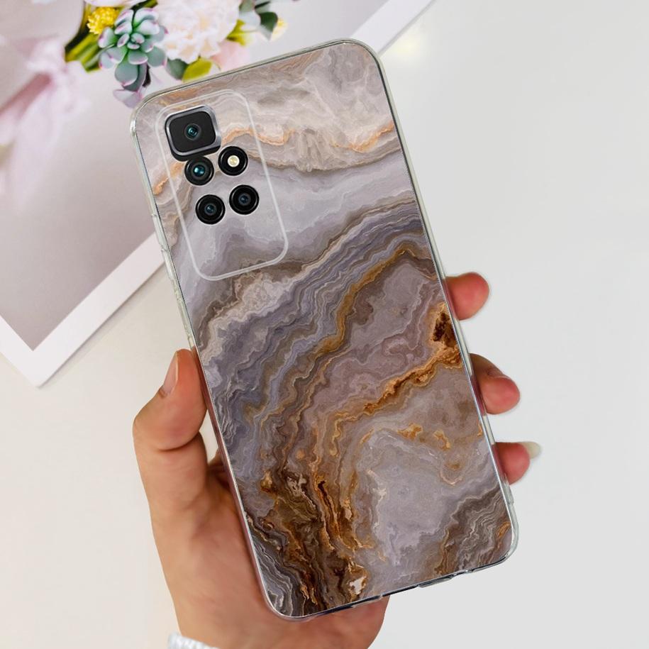 For Xiaomi Redmi 10 Case Redmi 10 Prime Cover Popular Flower Soft Transparent Silicone Phone Cases For Xiomi Redmi 10 2022 Funda