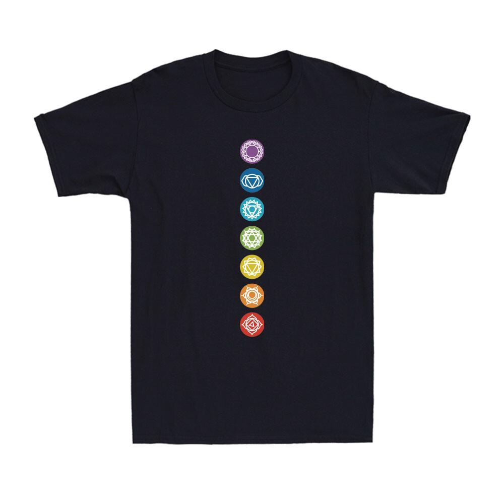 Spiritual 7 Chakra Meditation Yoga Psychedelic Gift Novelty Unisex T-Shirt S разноцветный