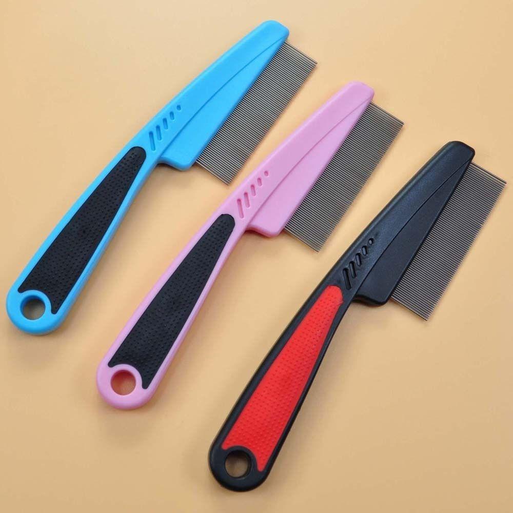Pet Care Comb Flea Lice Removal Tool Stainless Steel Deworming Opening Knots Cat Dog Grooming Supplies