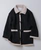 Place Studio Suede Oversized Flap Pocket Duffle Coat Jacket [Brown]