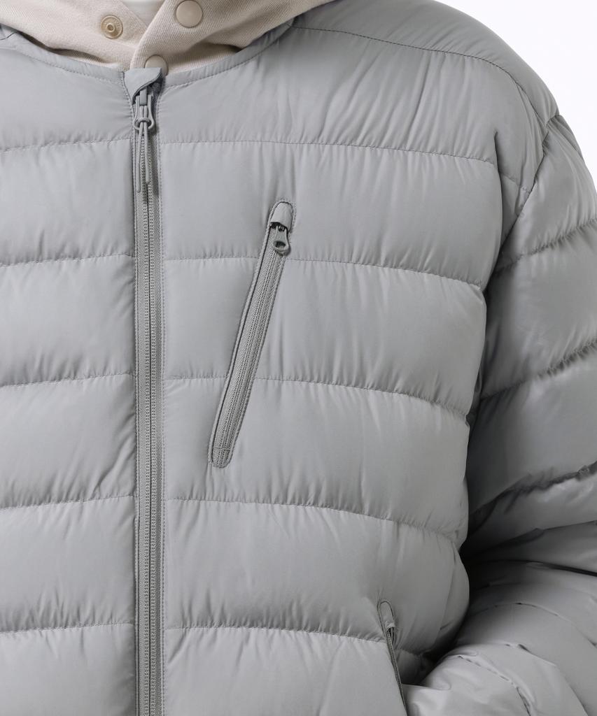 Musinsa Standard [City Leisure] Round Neck Light Down Jacket [Light Grey]