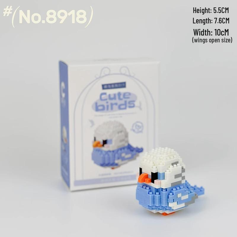 Chao Le Micro-Particle Building Blocks: Little Bird Cockatiel Educational Toy Ornament