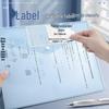 Transparent A4 File Bag, Large Capacity Snap Button, Test Paper & Document Storage for Students