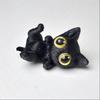 5pcs Cat Ornament Mini Figurines Miniature Resin Cute Kitten Micro Landscape Crafts Small Ornaments Desktop Decoration