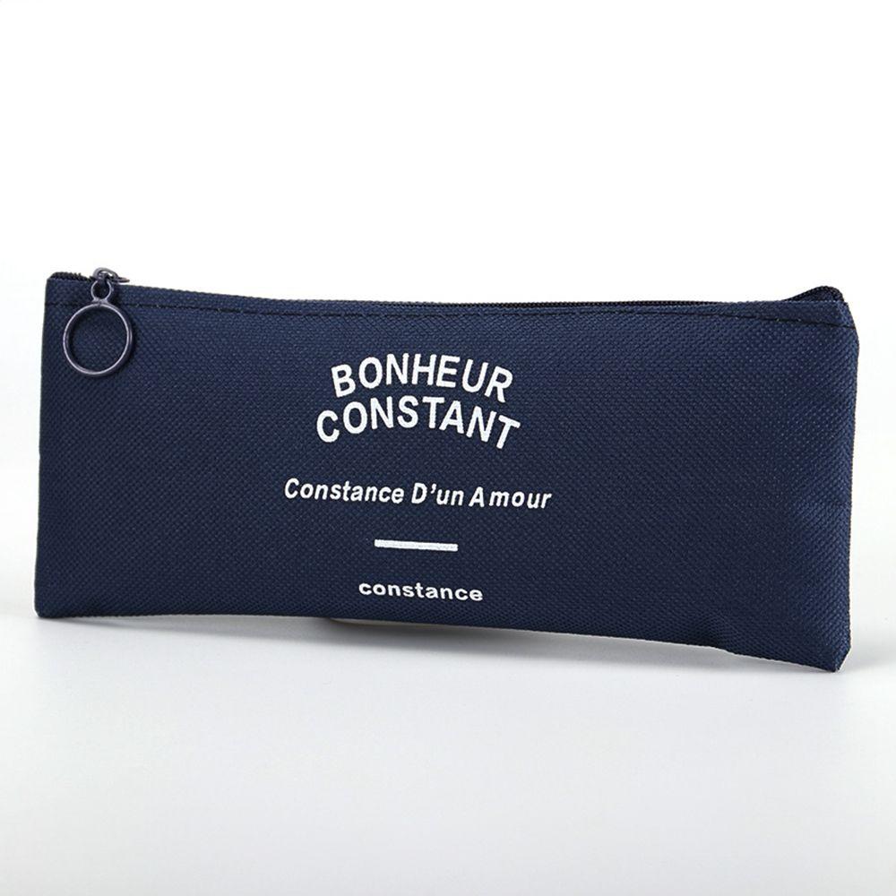 

Examination Zipper Creative Canvas School Supplies Pencil Bag Storage Bag Pencil Case Stationery D