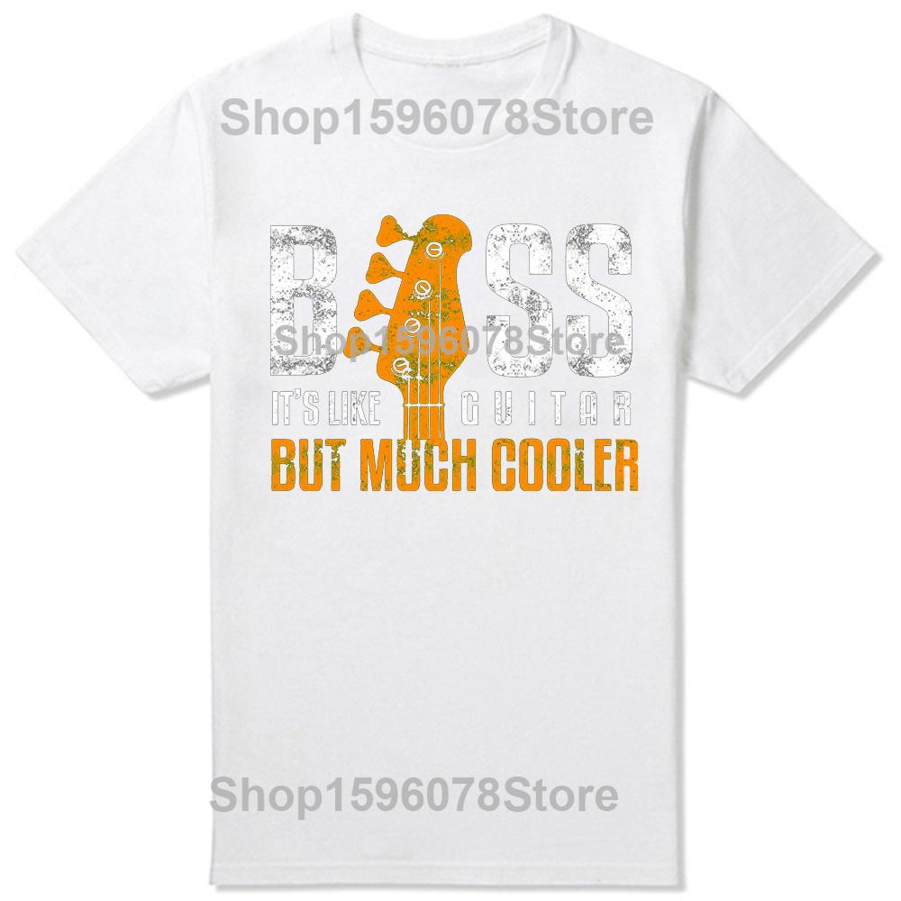 Bass Its Like Guitar Bassist And Guitar Player TShirt Music Lovers Unisex Soft Tops Graphic Lovers T Shirts Men Women
