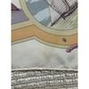 Used Hermes BELLES AMURES ship pattern scarf 100% silk