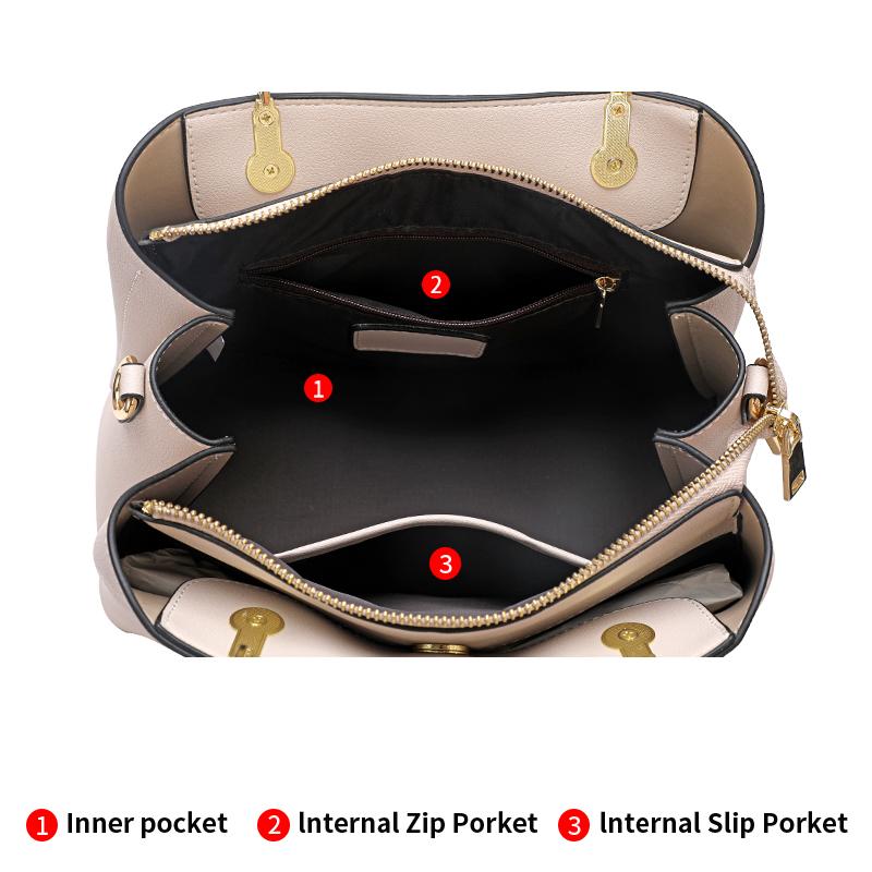 Light Luxury Genuine Leather Women's Bag, Handbag, Large Capacity, Advanced, Versatile Commuter Bag, One Shoulder Crossbody Bag