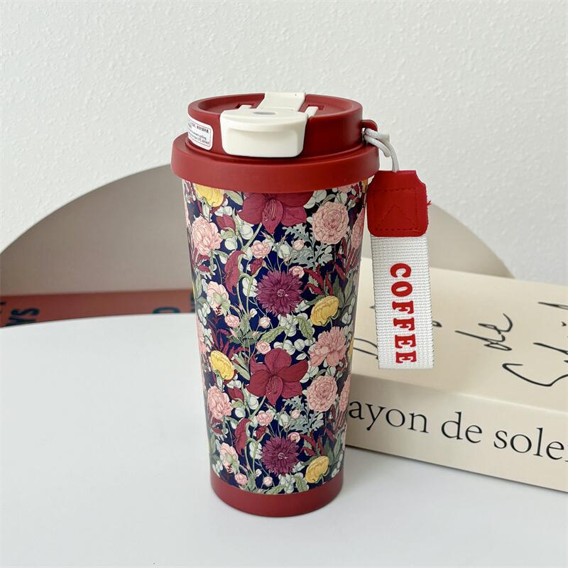 

500ML Thermal Water Bottle For Women 316 Stainless Steel Double Drinking Coffee Cup Leakproof Vacuum Tumblers Bottles Gift Cup 500ml