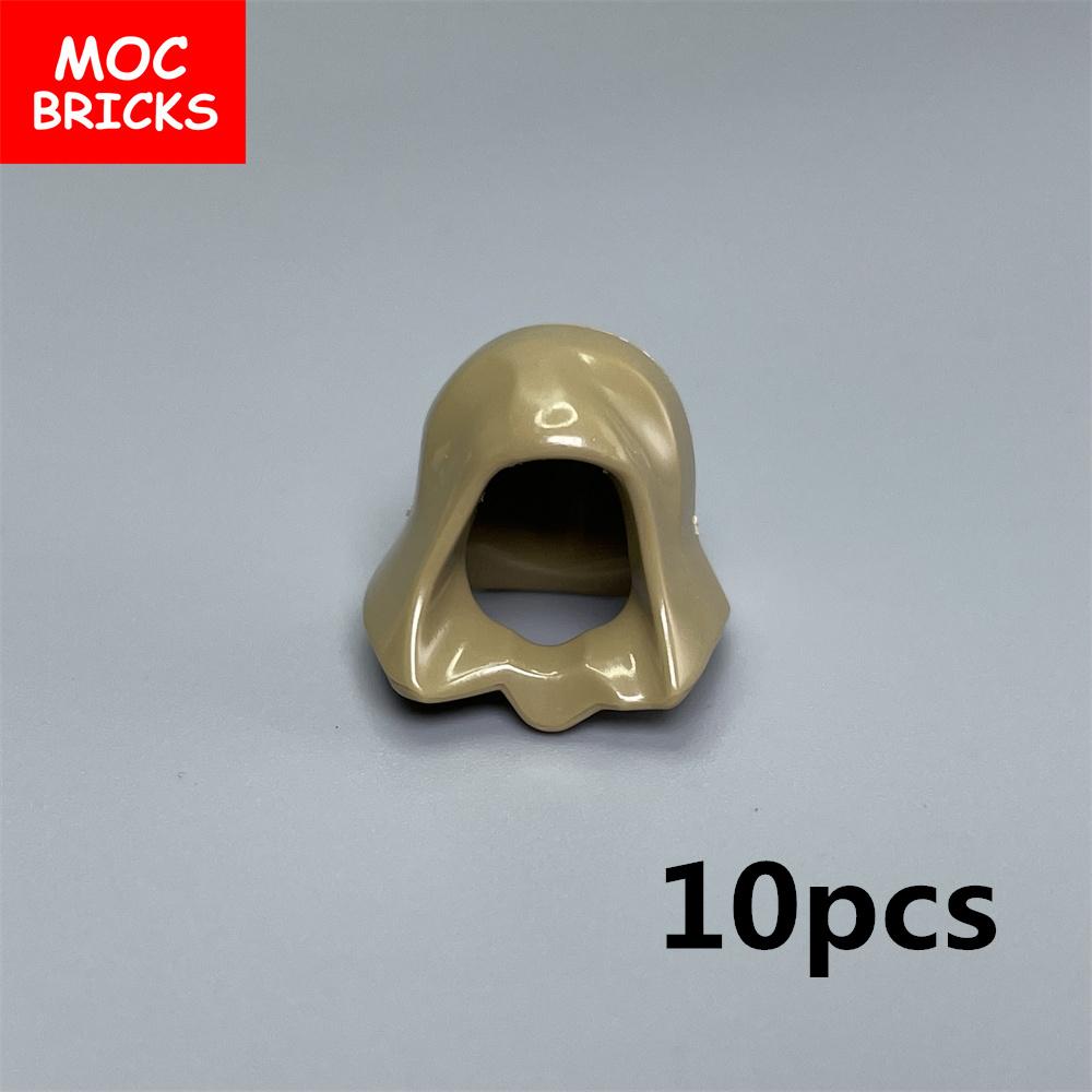 Peças MOC Cabeça Capuz Capacete Abaixado Figura 4cm Corpo Acessório de Roupa 30381 15428 blocos de construção brinquedos presentes para crianças