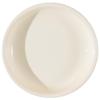 Deep Ceramic Cream Style Dinner and Salad Plate