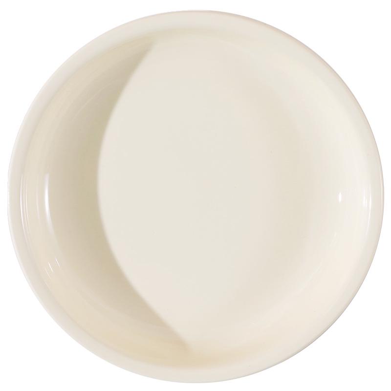 Deep Ceramic Cream Style Dinner and Salad Plate