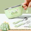 Wutuo Baby Anti-Scald 304 Stainless Steel Feeding Bowl Set