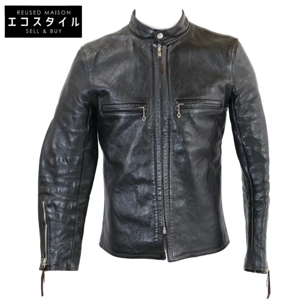 THE REAL MCCOY'S Excellent condition BUCO J-100 brown horsehide stand-collar rider's jacket Jacket 36 blackUsed