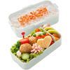 Skater Bento Box Chiikawa 600ml Antibacterial Fluffy Dome Lid 2 Tiers for Women Made in Japan PFLW4AG-A