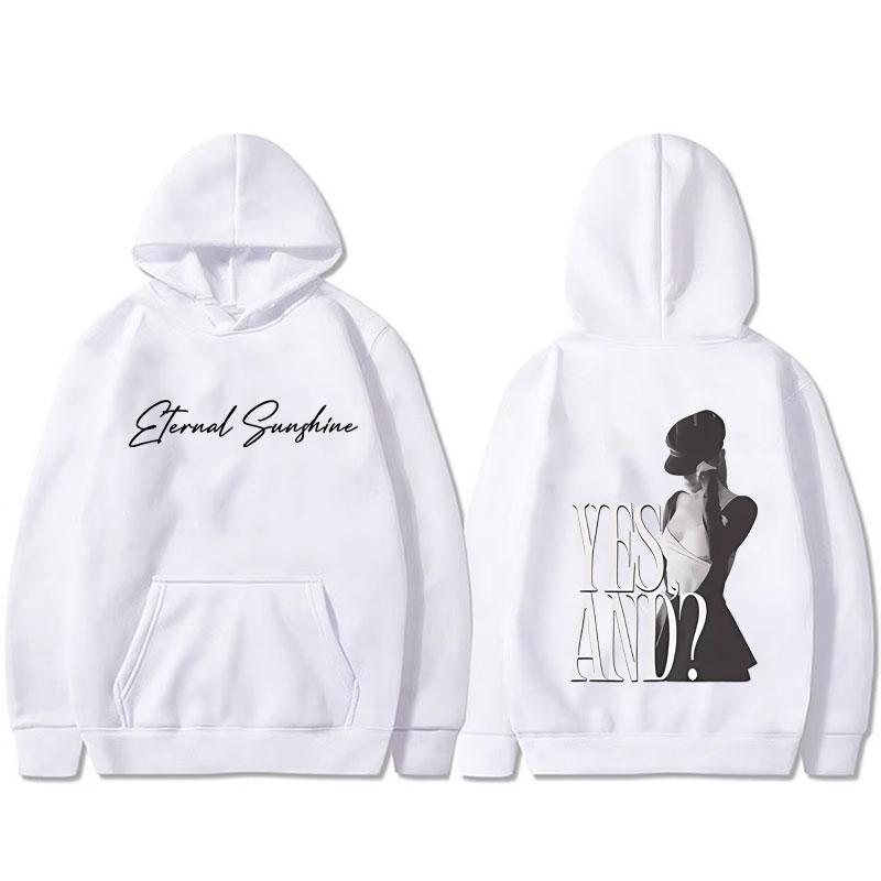 

Ariana Grande Yes and Double Sided Graphic Hoodie Unisex Casual Fashion Oversized Sweatshirt Men Women s Hip Hop Rock Hoodies S