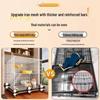 Indoor Cat Villa: Spacious Cage with Integrated Toilet and Bed
