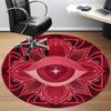 1pc Eye Heart Office Round Area Rug,  Mat Suitable For Office, Under Office Chairs Bedroom Living Room Home Decor, Room Deco